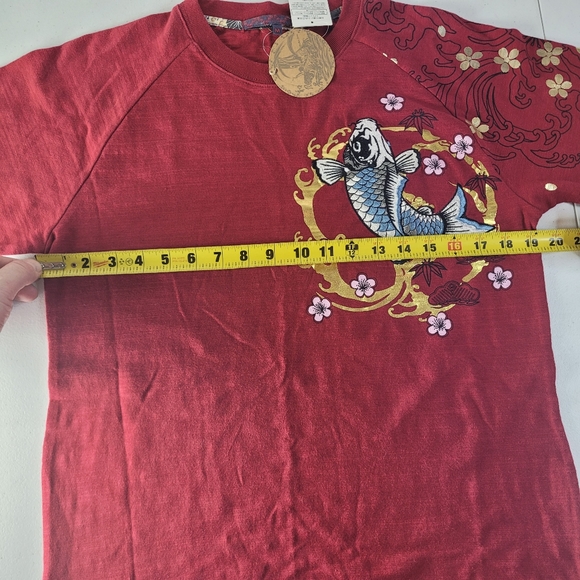 Bullet Noise Limited Edition Custom T-shirt Japanese Embroidered Koi Fish Size M - Picture 6 of 6